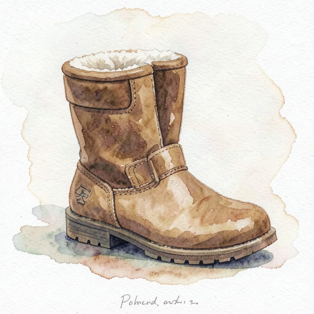 Brown leather lace-up boot shown against a plain white background, classic rugged outdoor style